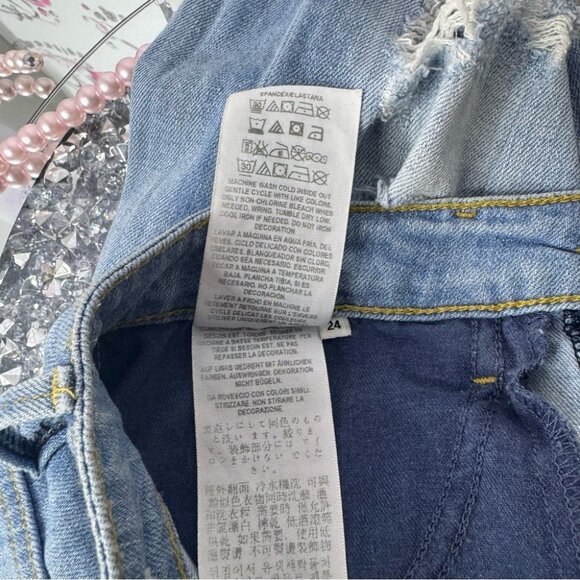 Guess jeans Tom boy ripped Blue Boyfriend Distressed Jeans - Picture 7 of 8